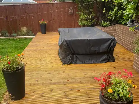 Decking cleaning in Cramlington, timber sanded back and oiled